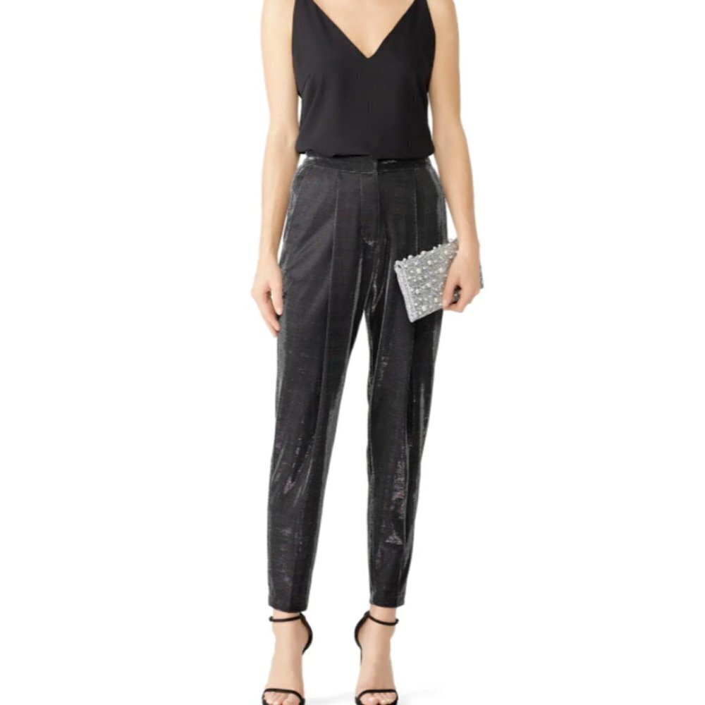 Habitual Black Metallic EASTON Pants Size 4 AS IS